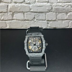 Automatic Black Skeleton Dial Men's Watch